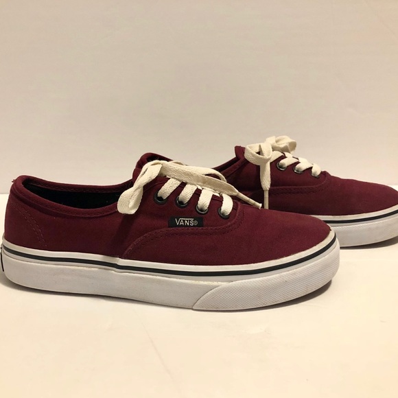 Vans burgundy kids shoe - Picture 3 of 8